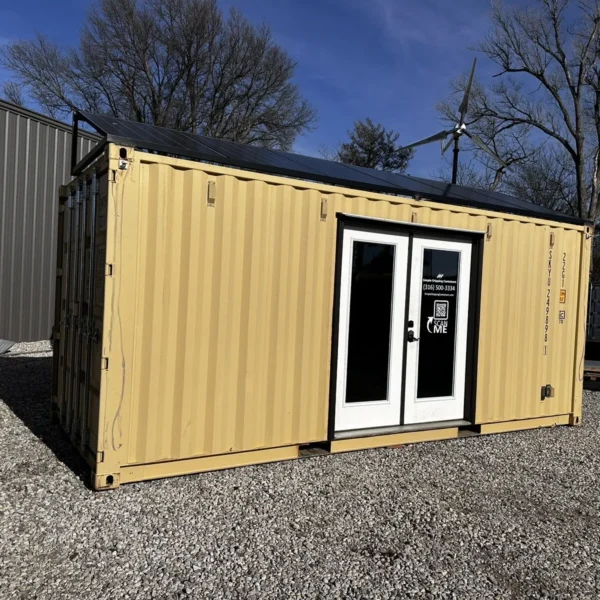 20-Fuß-Seecontainer, Solar- und Off-Grid-Büro