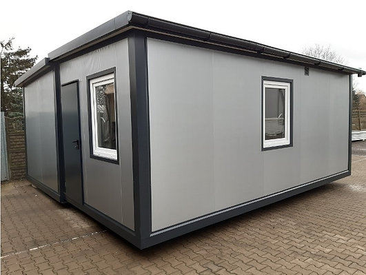 Ausgebauter Container - 2 kombinierte Container mit 35 m²