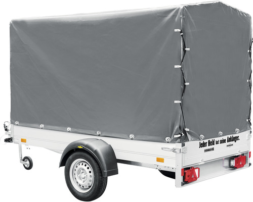 Humbaur Anhänger 4.0 mit Plane und Spriegel – 251x131x30 cm, zGG 750 kg, ungebremst